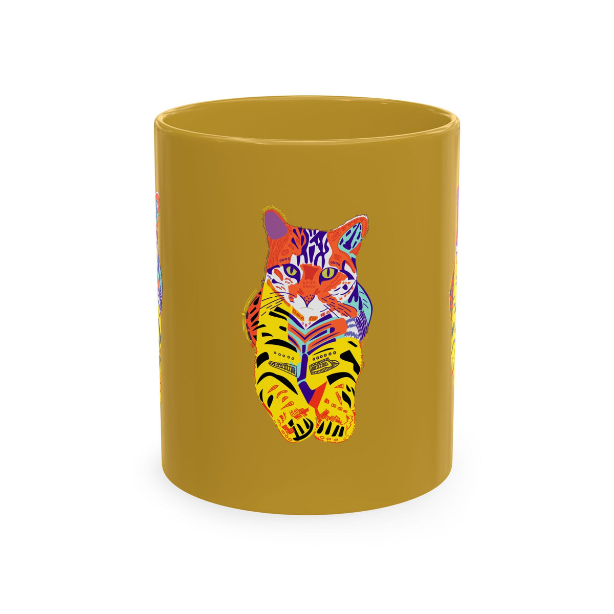 Tiger Cat Traditional Ceramic Mug