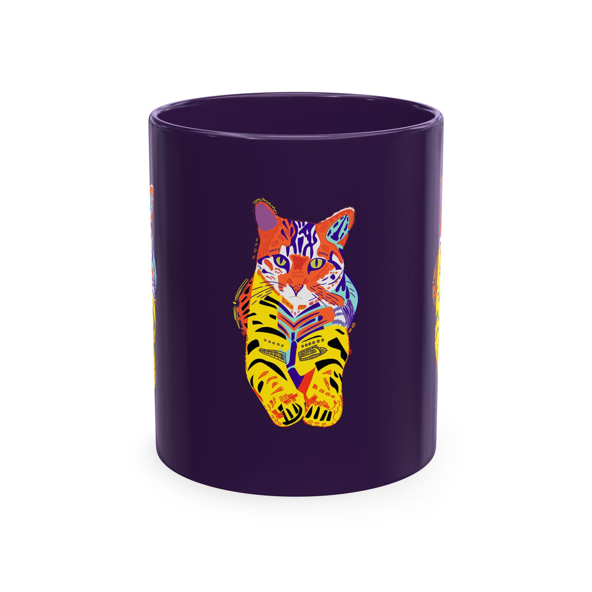Tiger Cat Traditional Ceramic Mug