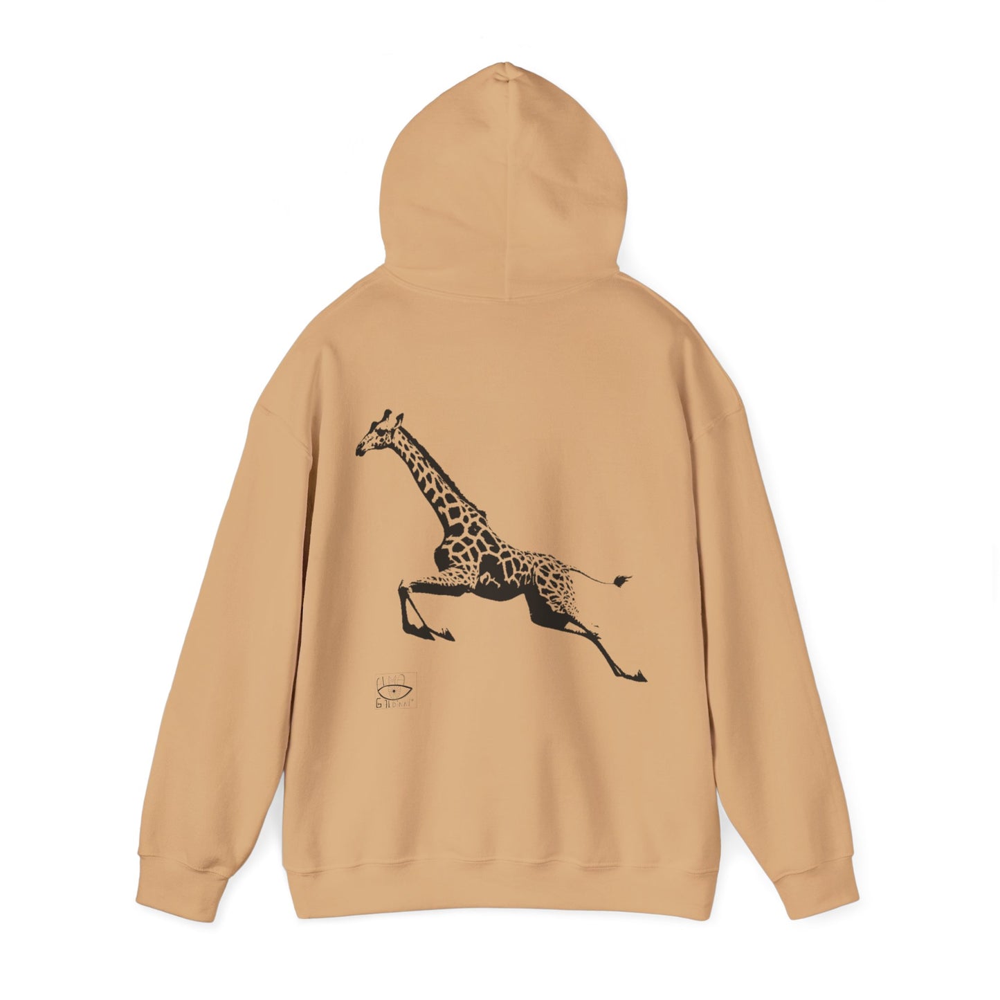 Giraffe Print Hoodie - Cozy Gift for Animal Lovers, Unisex Sweatshirt, Wildlife Fashion, Nature Gift, Unique Apparel