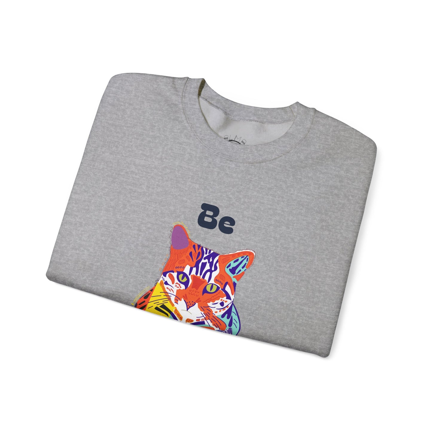 Tiger Cat Be Strong Unisex Heavy Blend™ Crewneck Sweatshirt