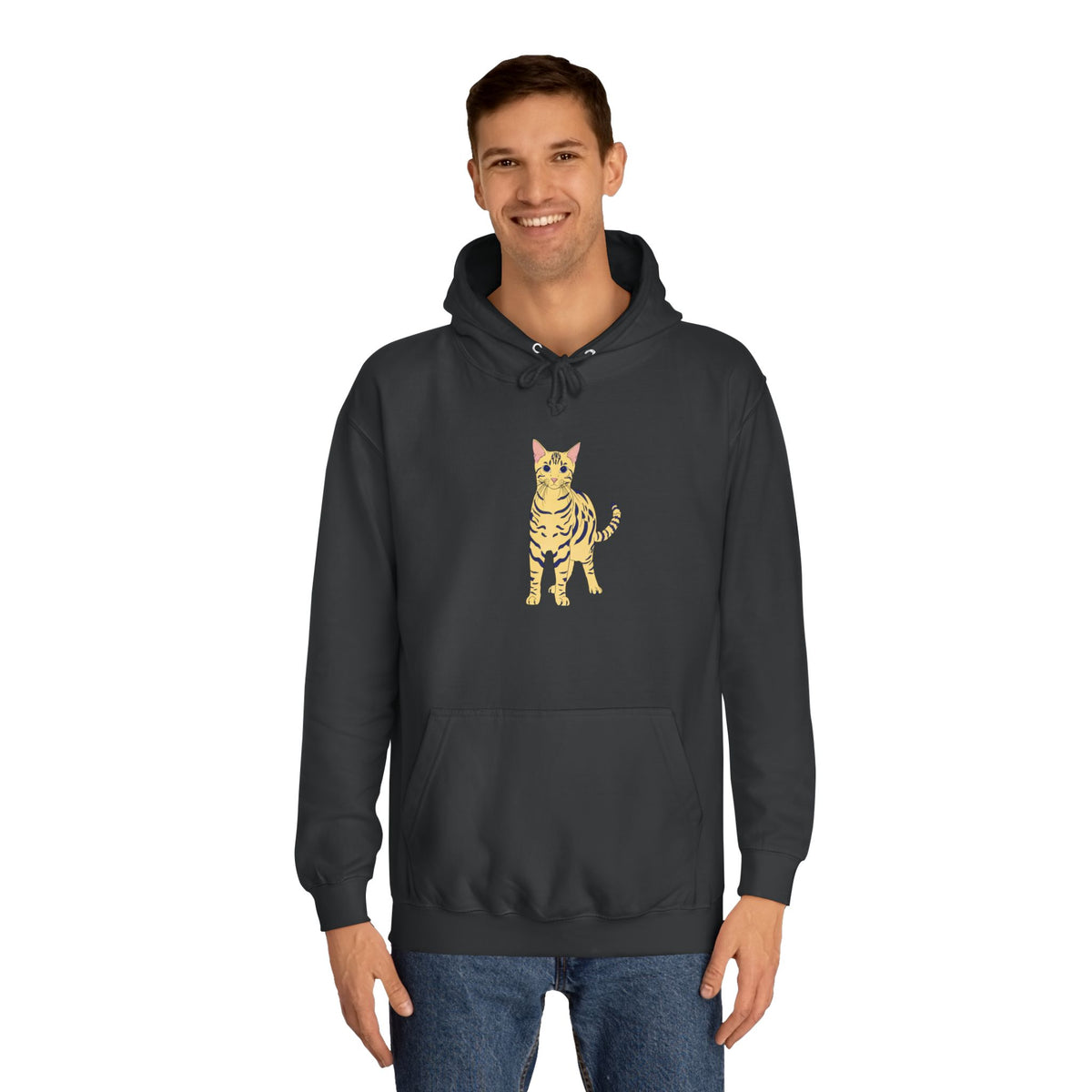 Benjamin The Cat Unisex College Hoodie