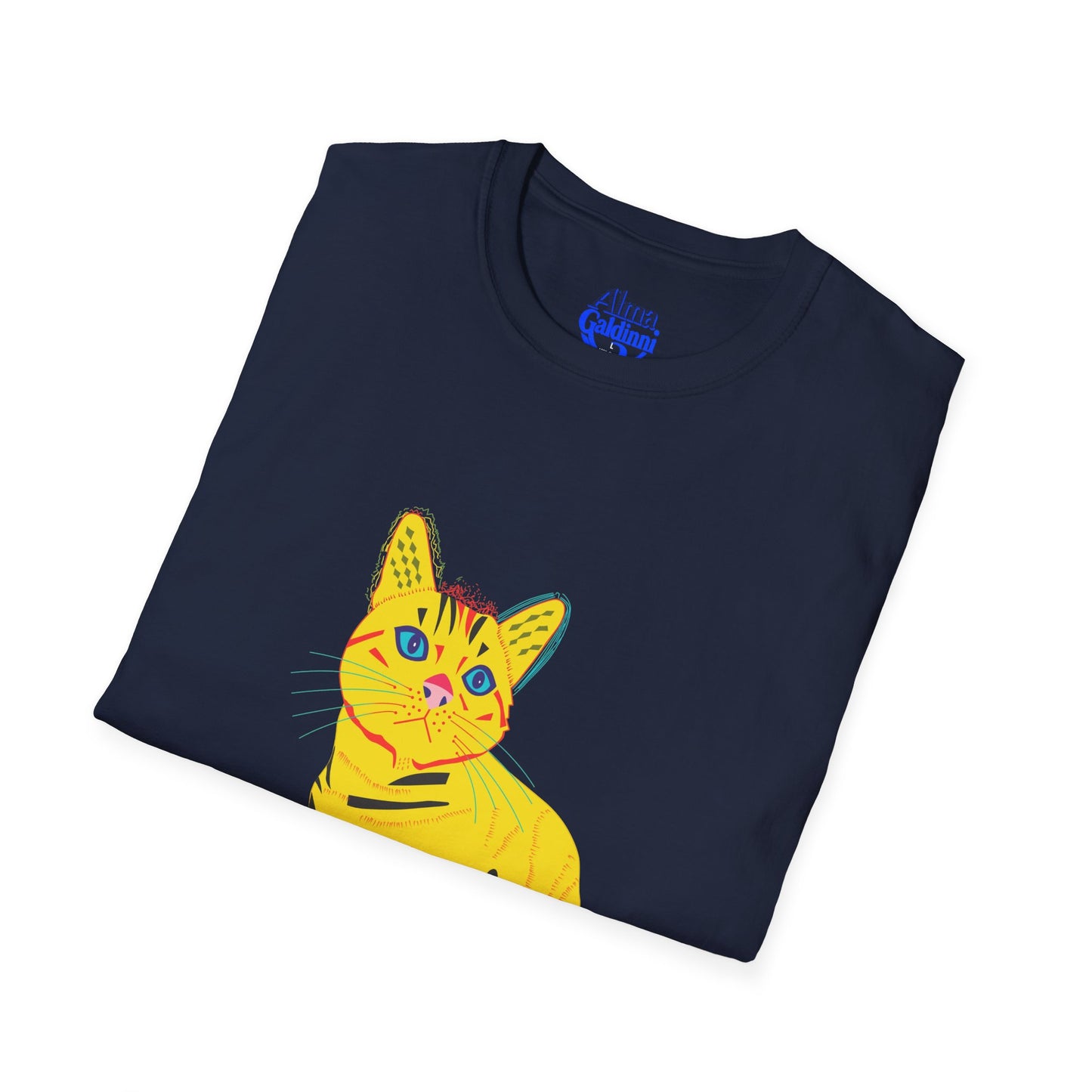 Yellow Cat Unisex Softstyle T-Shirt