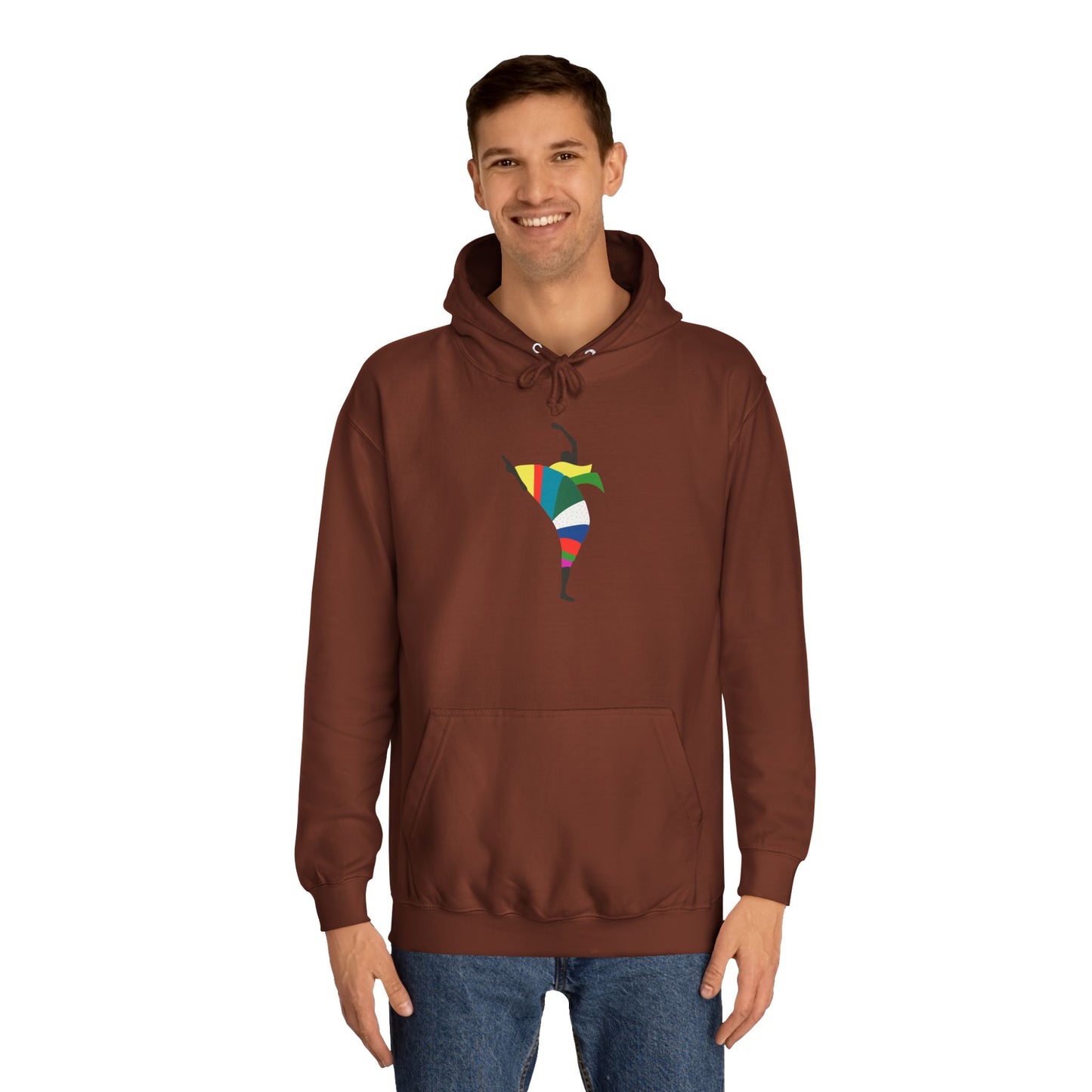 Colorful Dancer Unisex College Hoodie - Stylish Daily Wear