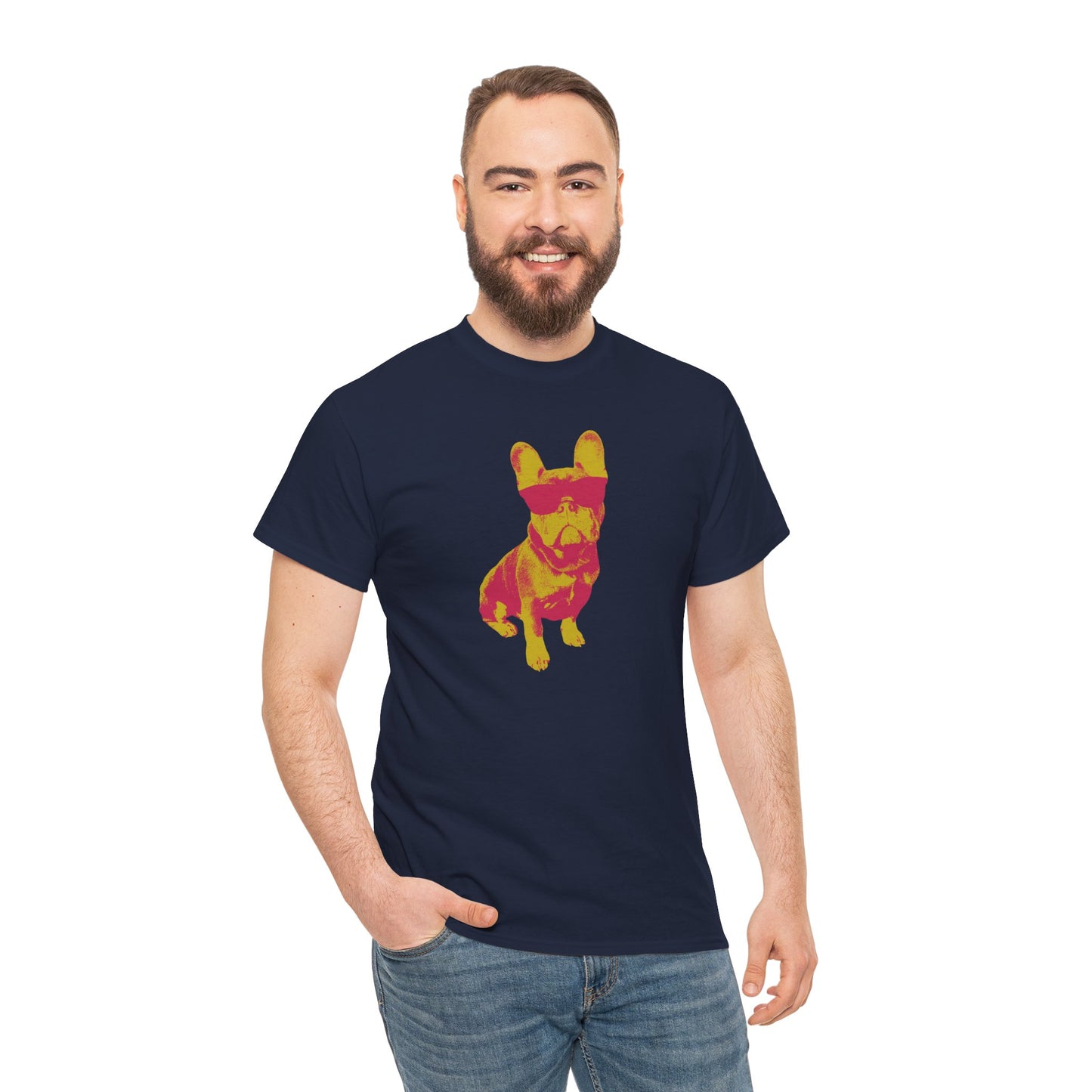 French Buldog Unisex Heavy Cotton Tee