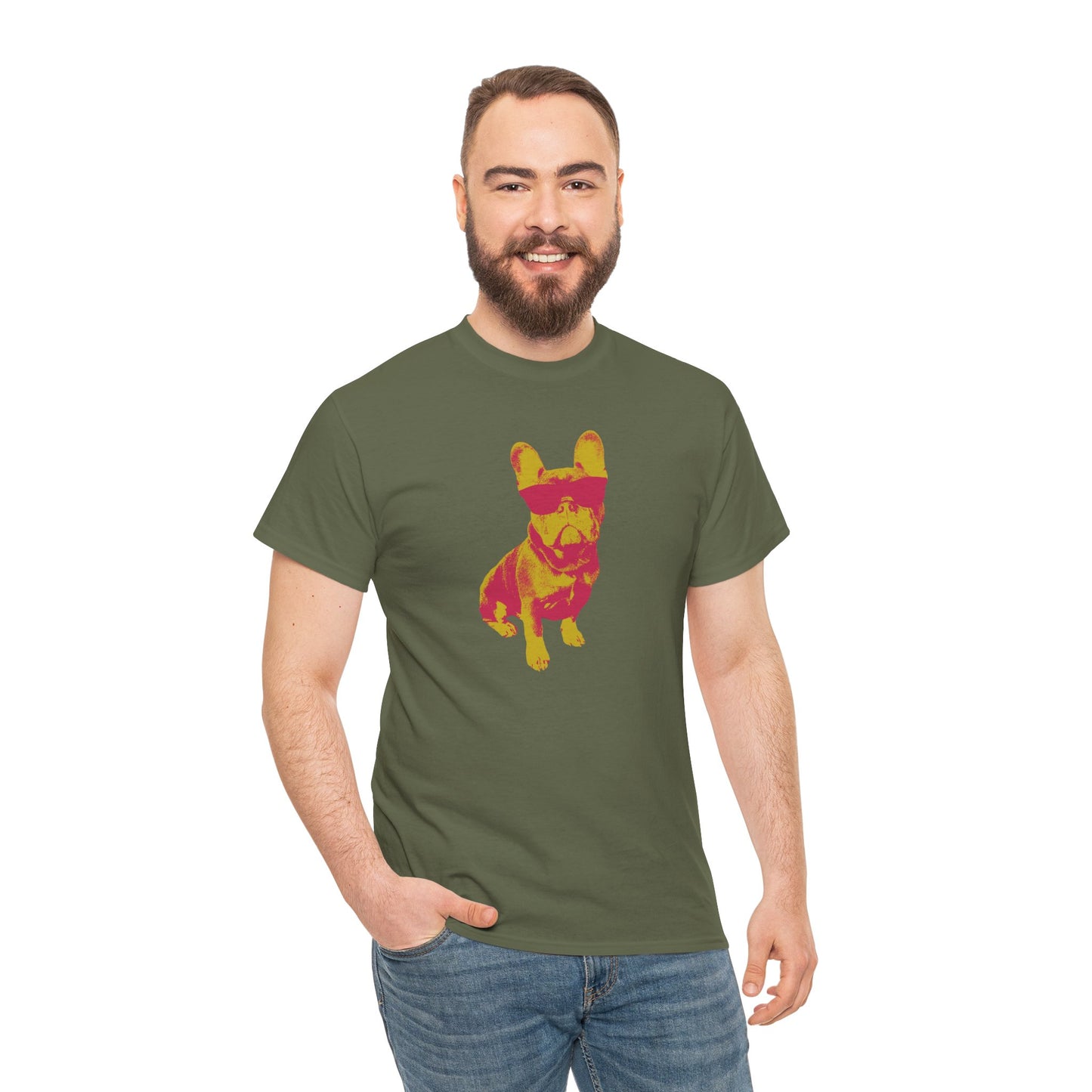 French Buldog Unisex Heavy Cotton Tee
