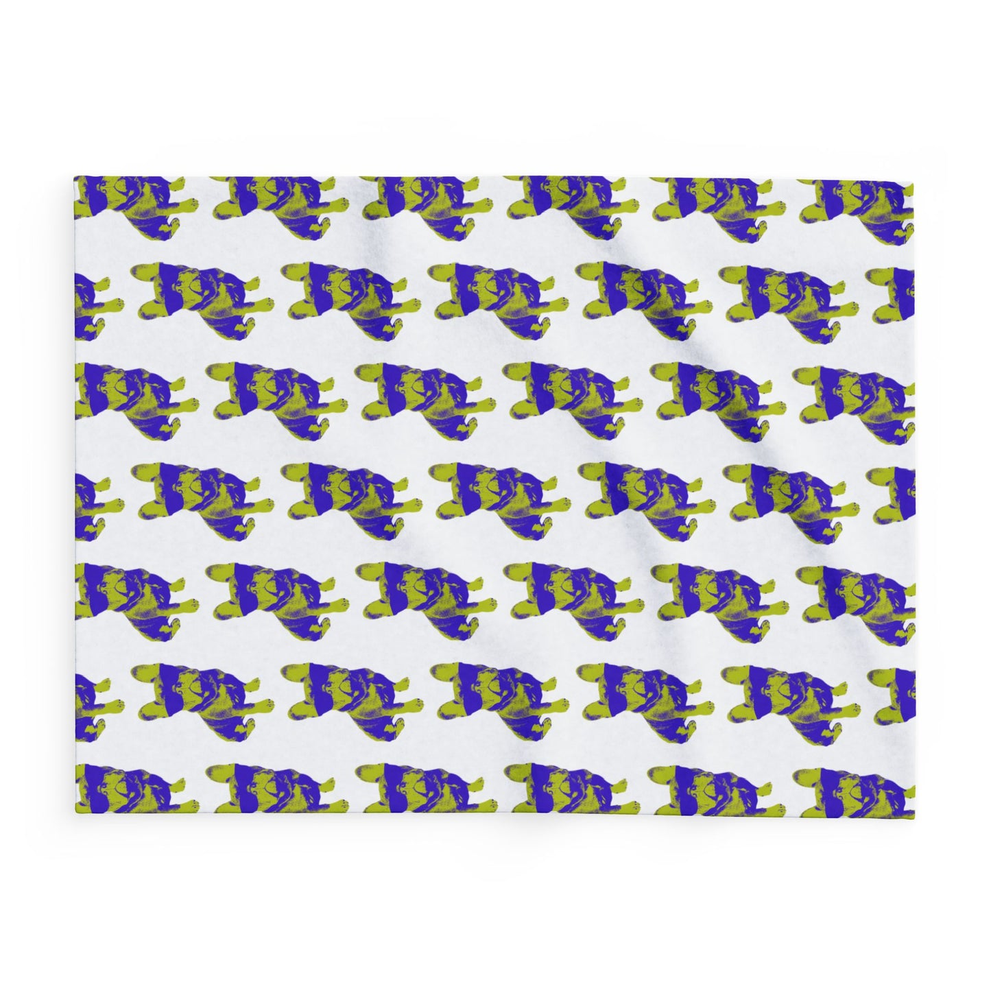 French Buldog Arctic Fleece Blanket