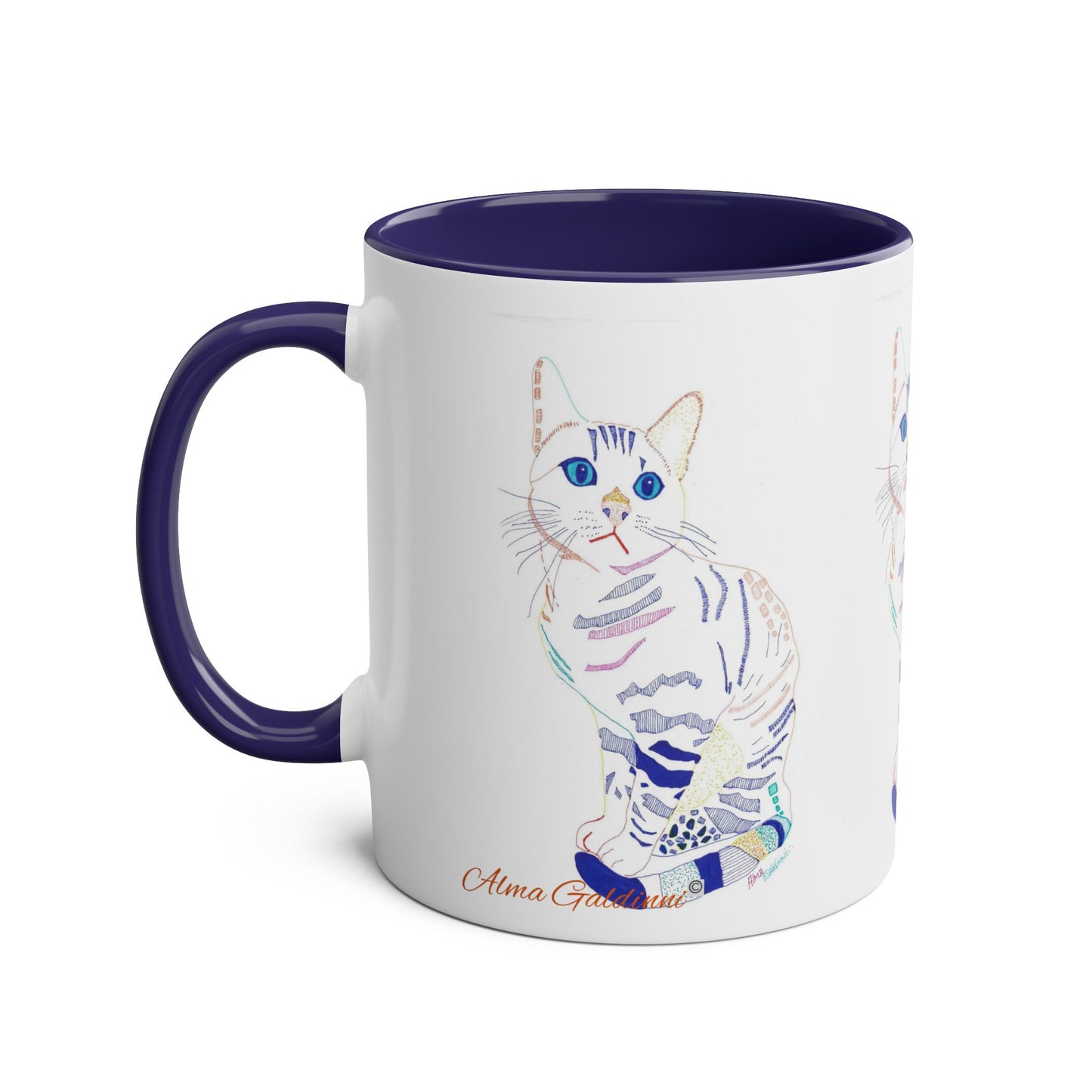 White Cat Mug
