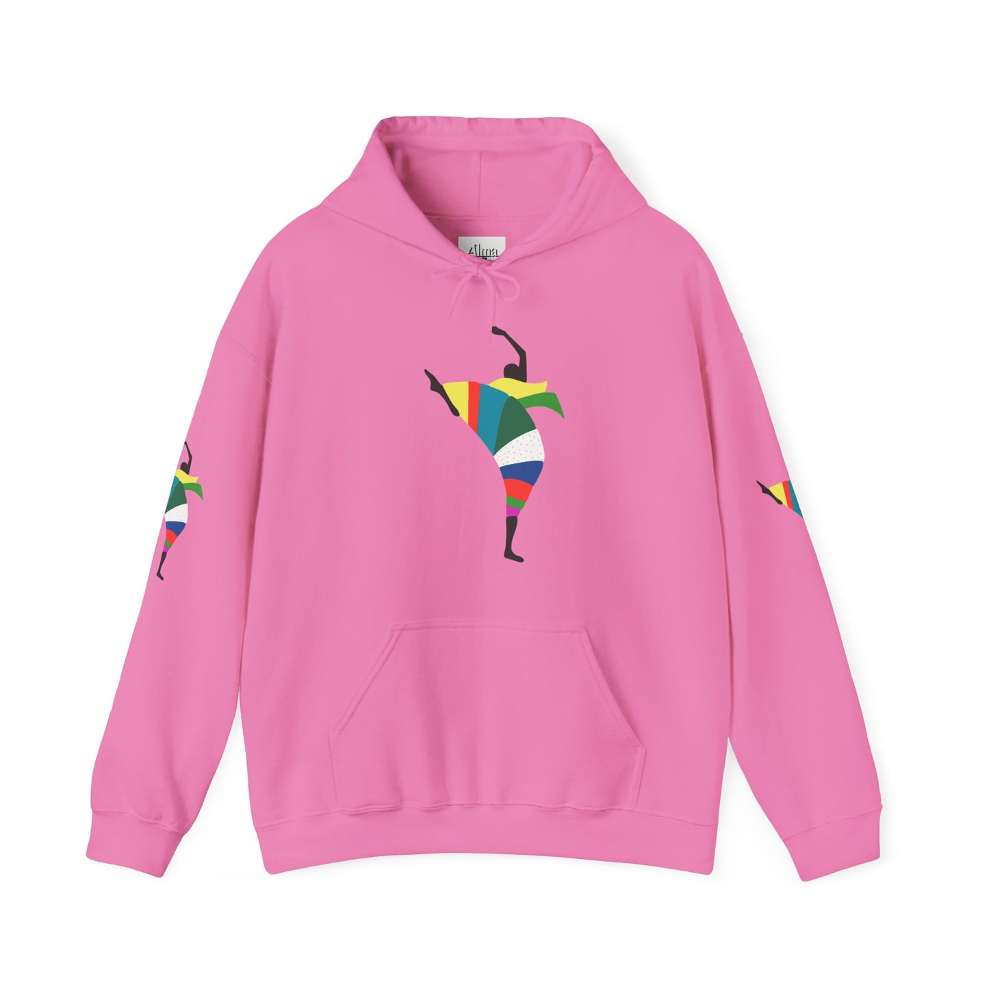 Dance is Organism Unisex Hooded Sweatshirt - Colorful Artistic Dance Design