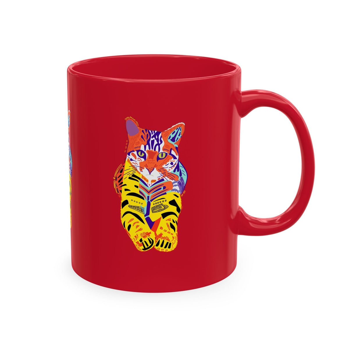 Tiger Cat Traditional Ceramic Mug