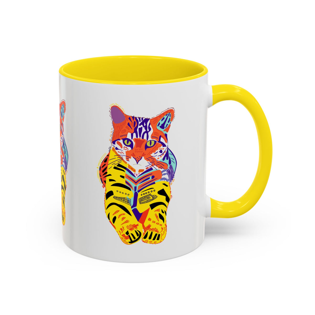 Tiger Cat Accent Coffee Mug (11, 15oz)