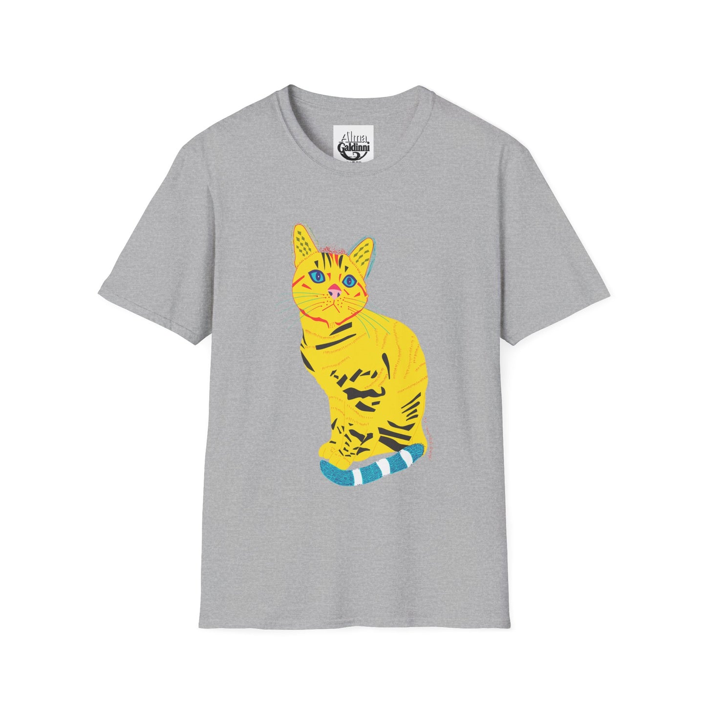 Yellow Cat Unisex Softstyle T-Shirt