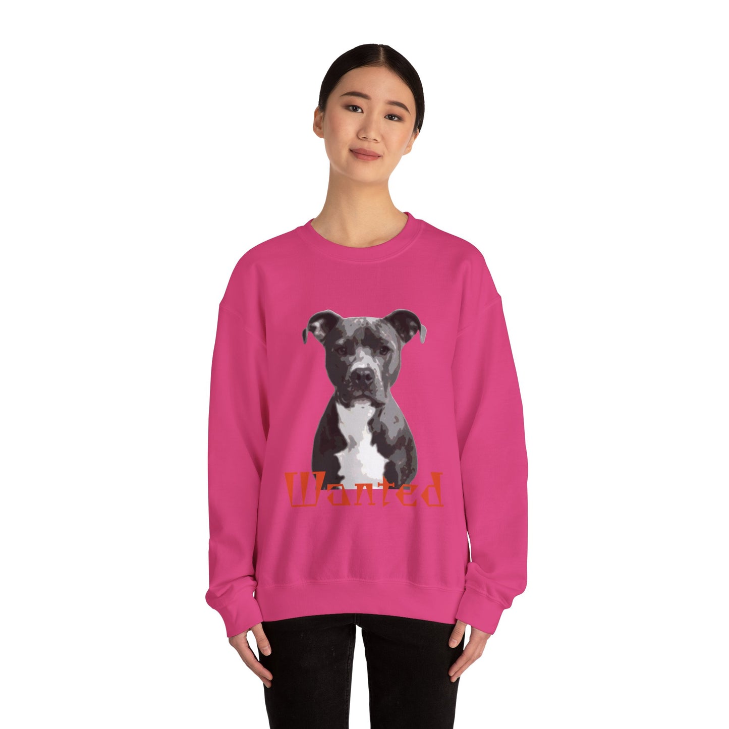 Wanted Dog Sweatshirt, Cozy Crewneck, Animal Lover Gift, Pet Enthusiast Apparel, Casual Unisex Top