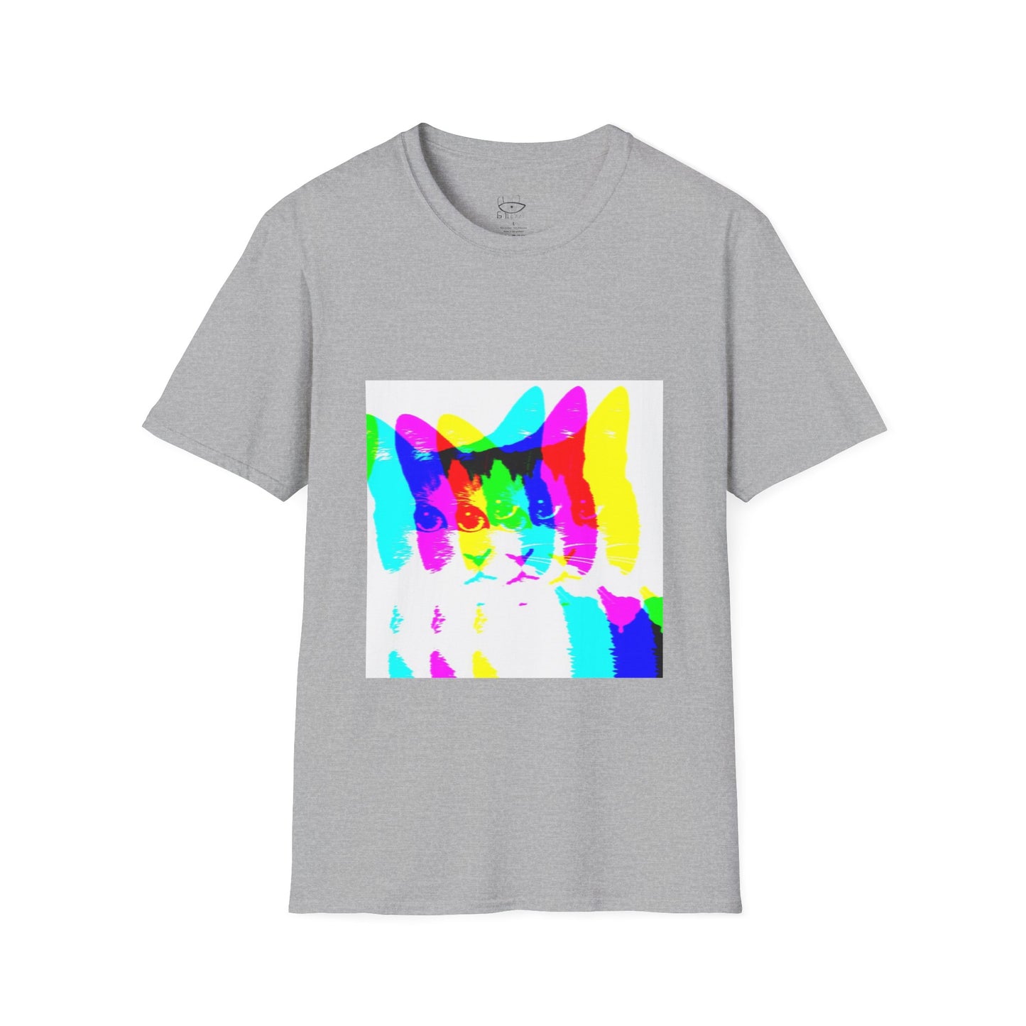 Neon Cat Unisex Softstyle T-Shirt