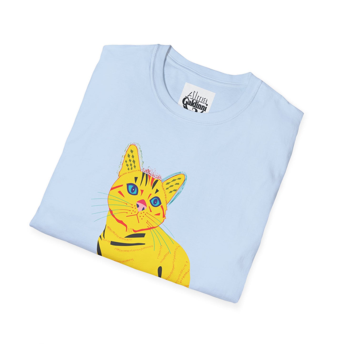 Yellow Cat Unisex Softstyle T-Shirt