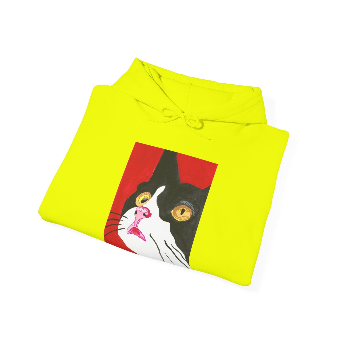 Cat Lover's Unisex Heavy Blend Hoodie - Artistic Cat Design