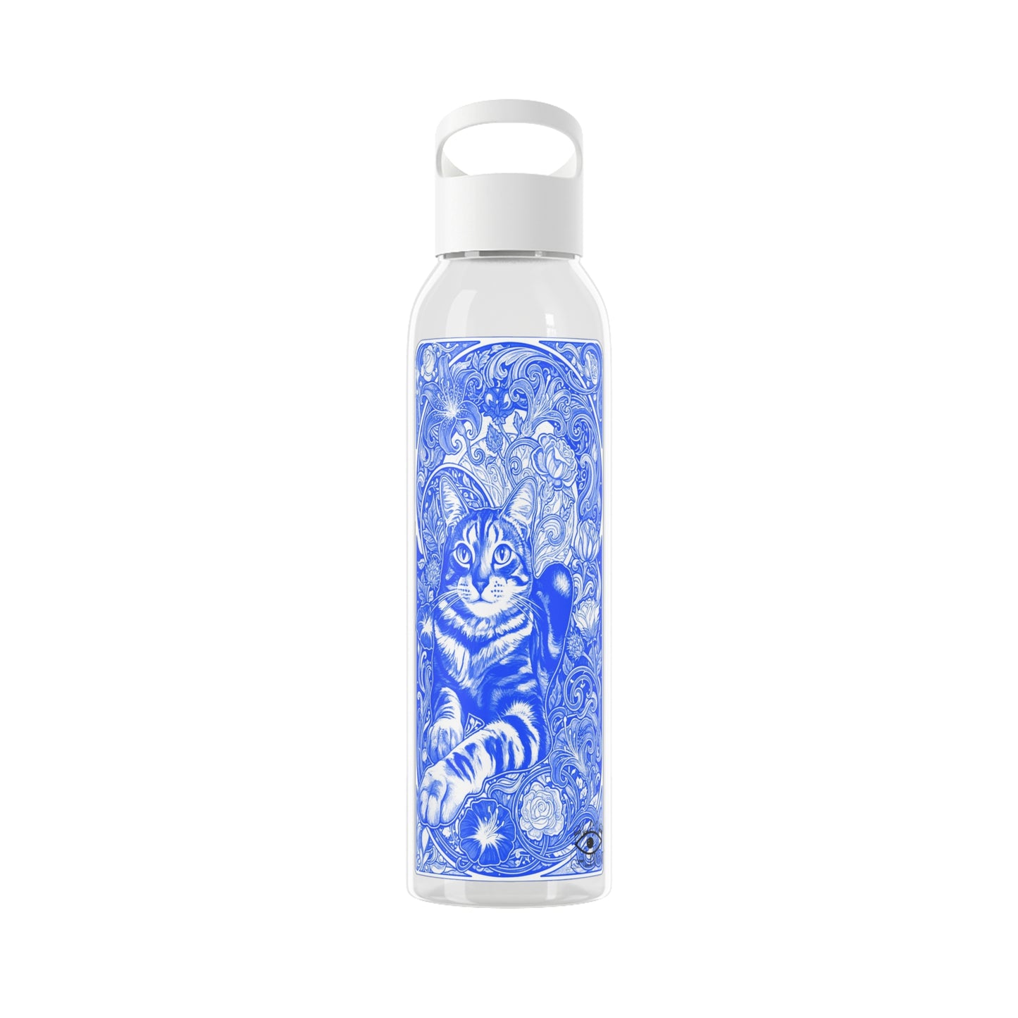 Art nouveaux blue tiles Sky Water Bottle
