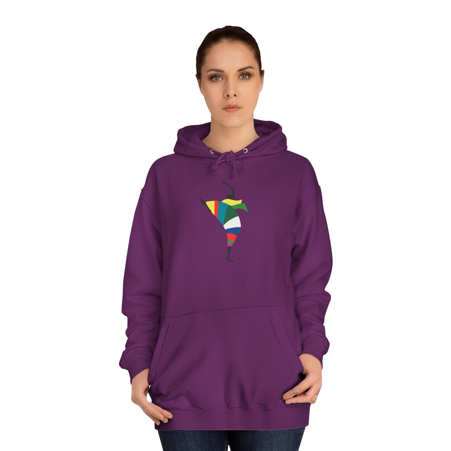 Colorful Dancer Unisex College Hoodie - Stylish Daily Wear