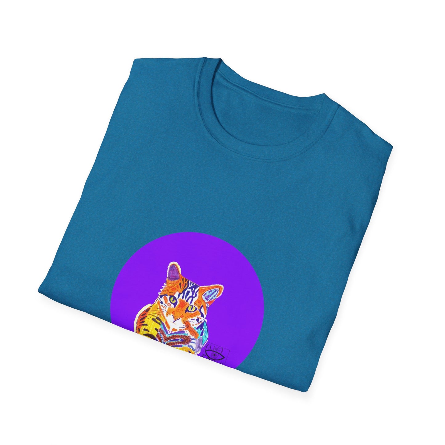 Vibrant Tiger Graphic T-Shirt, Colorful Art Tee for Animal Lovers, Unique Gift for Birthdays and Special Occasions, Unisex Softstyle Tee
