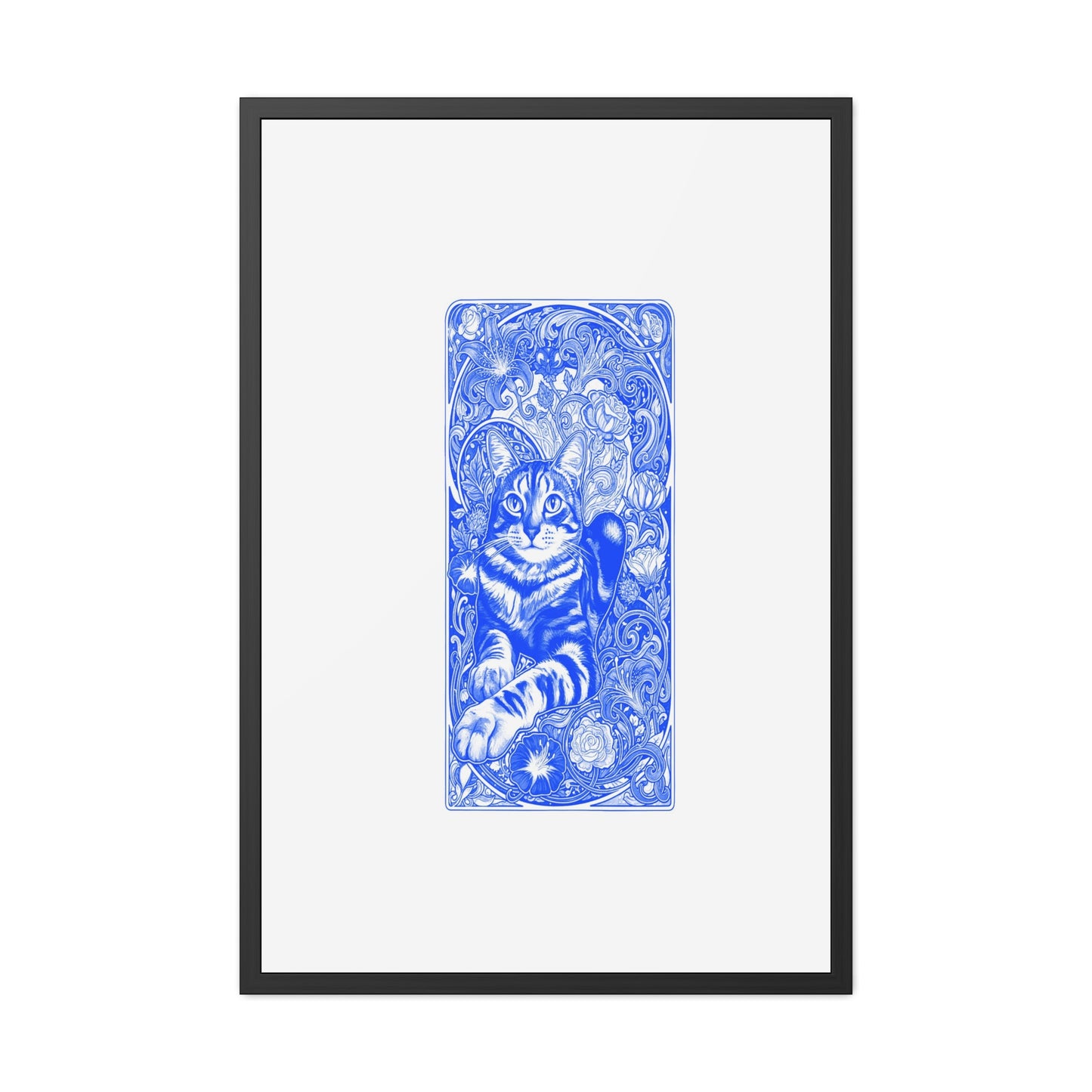 Art Nouveaux Cat Framed Posters