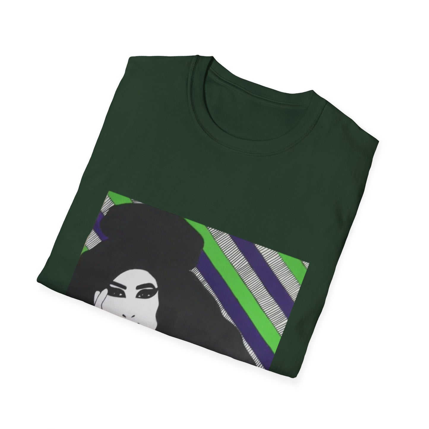 Artistic Amy Portrait T-Shirt, Casual Wear, Unique Gift, Pop Culture Apparel, Unisex Fashion, Everyday Comfort