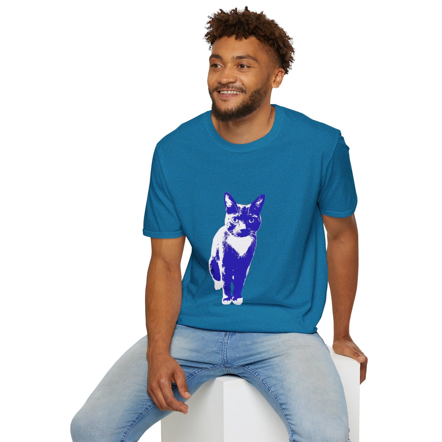 Bertie the cat Unisex Softstyle T-Shirt