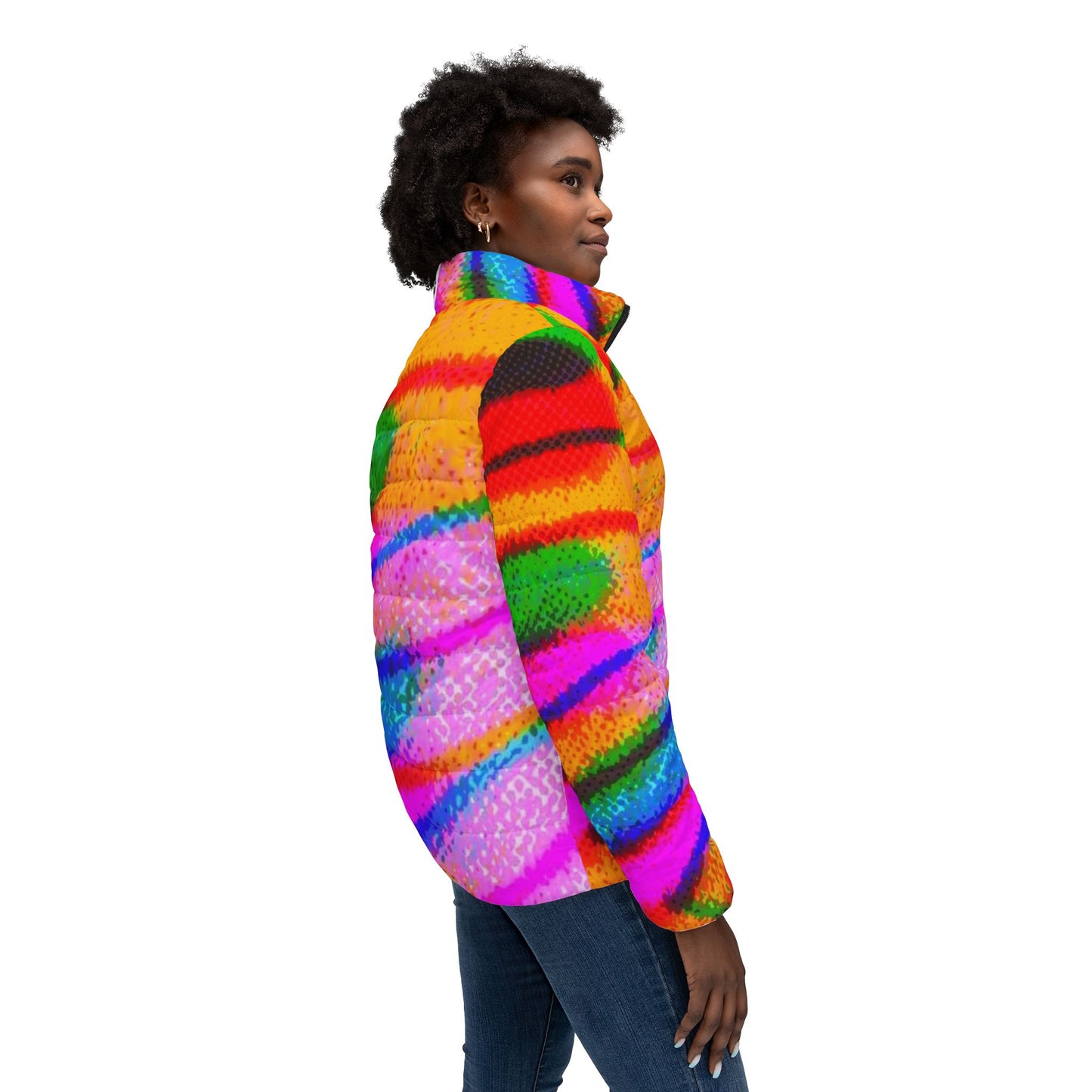 Butterfly Collection Women’s Puffer Jacket (AOP)