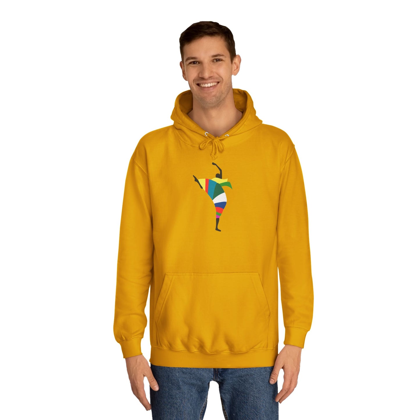 Colorful Dancer Unisex College Hoodie - Stylish Daily Wear