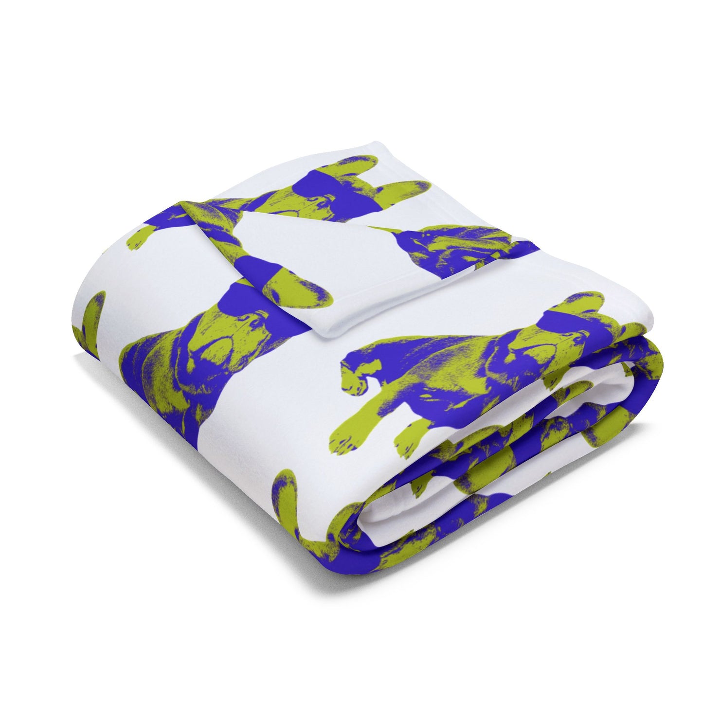 French Buldog Arctic Fleece Blanket