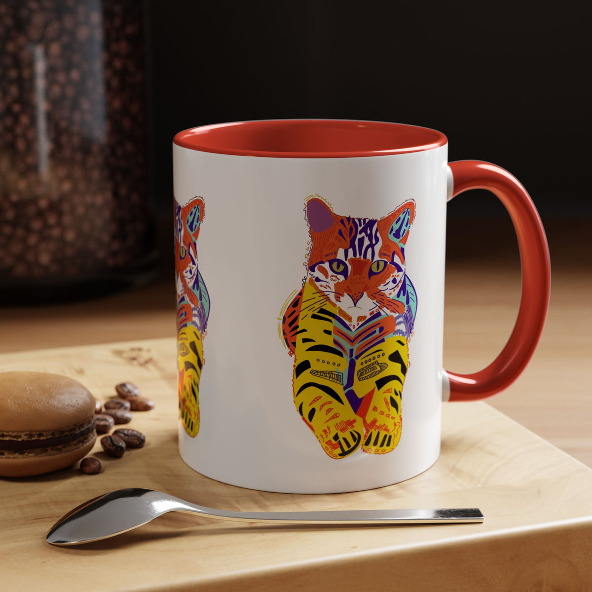 Tiger Cat Accent Coffee Mug (11, 15oz)