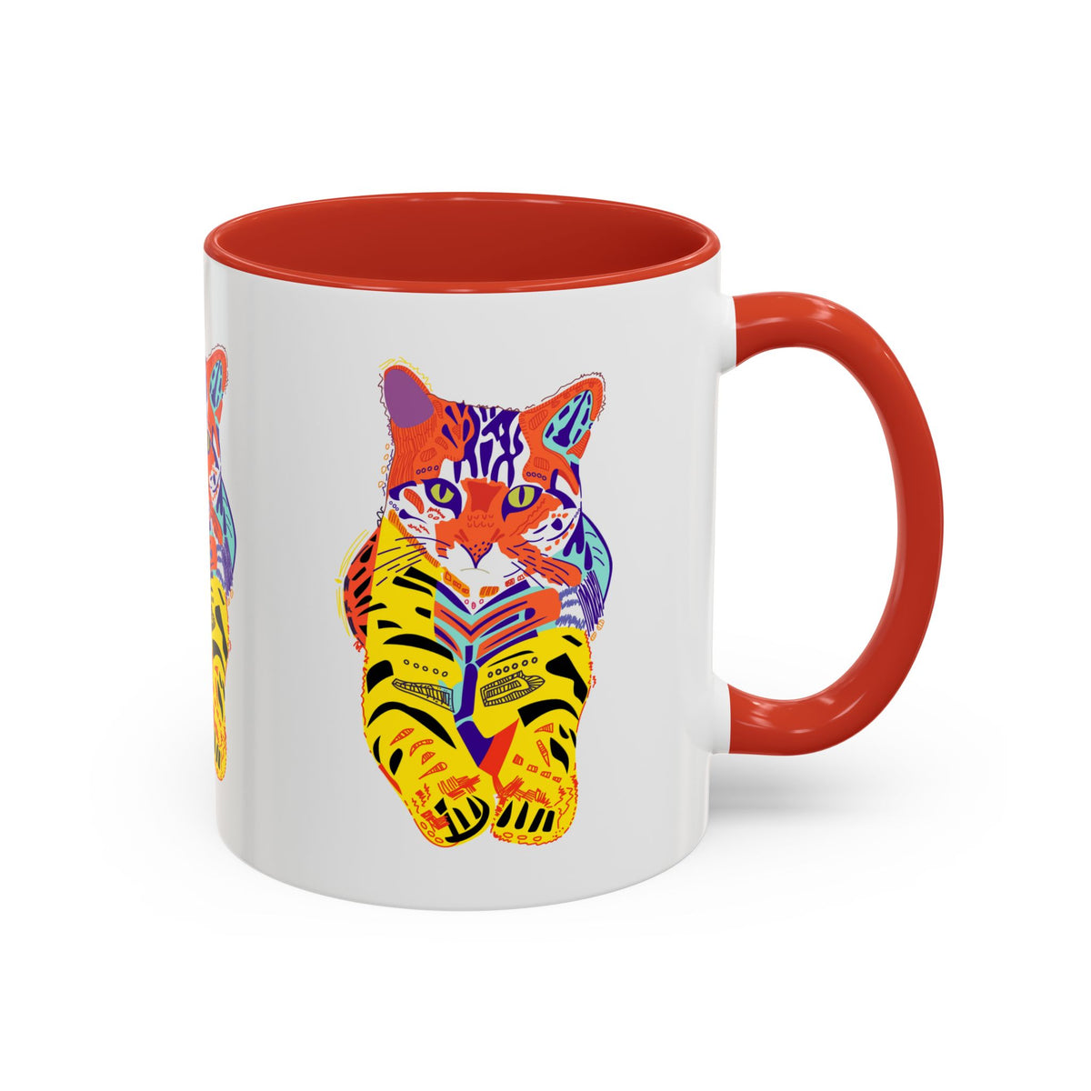 Tiger Cat Accent Coffee Mug (11, 15oz)