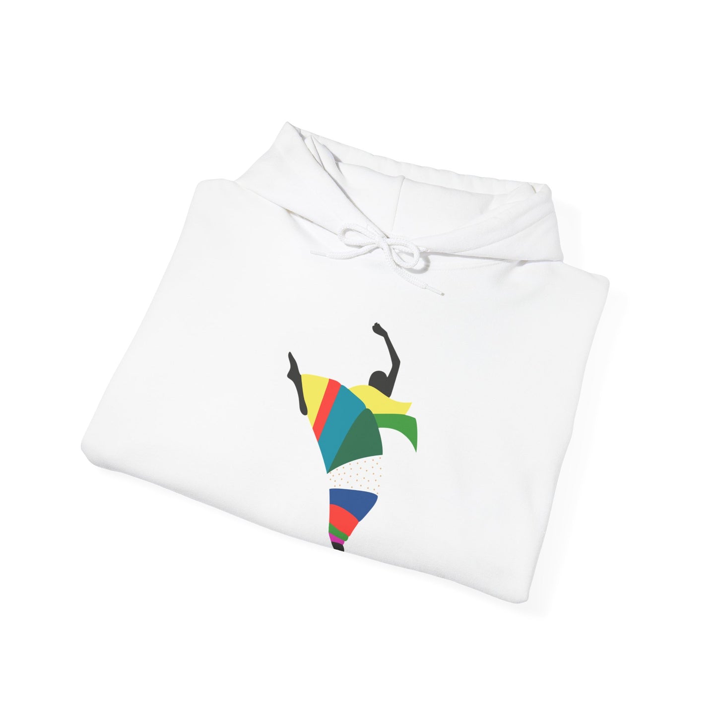 Dance is Organism Unisex Hooded Sweatshirt - Colorful Artistic Dance Design