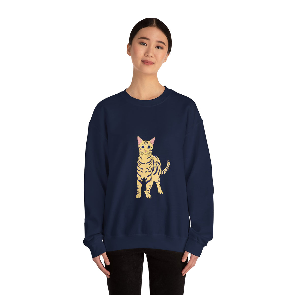 Bengal Cat cartoon Unisex Heavy Blend™ Crewneck Sweatshirt