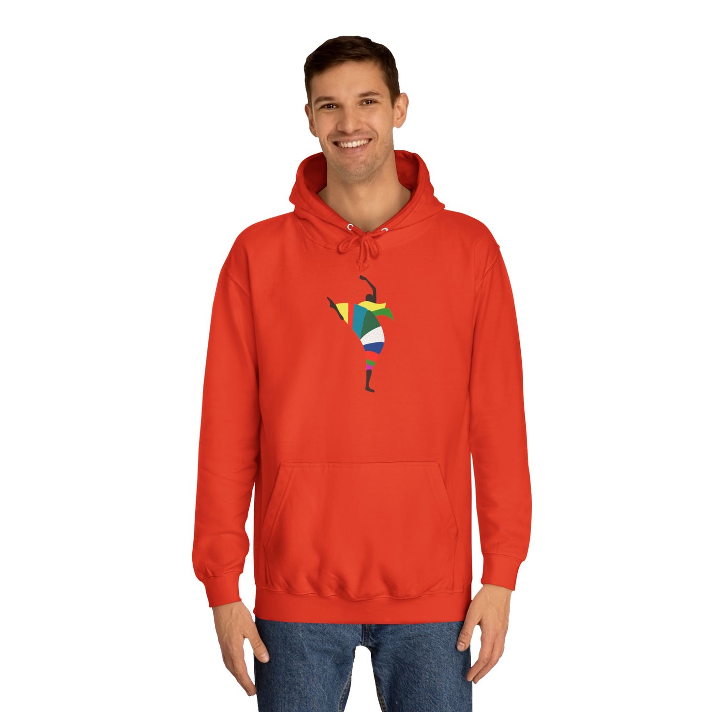 Colorful Dancer Unisex College Hoodie - Stylish Daily Wear