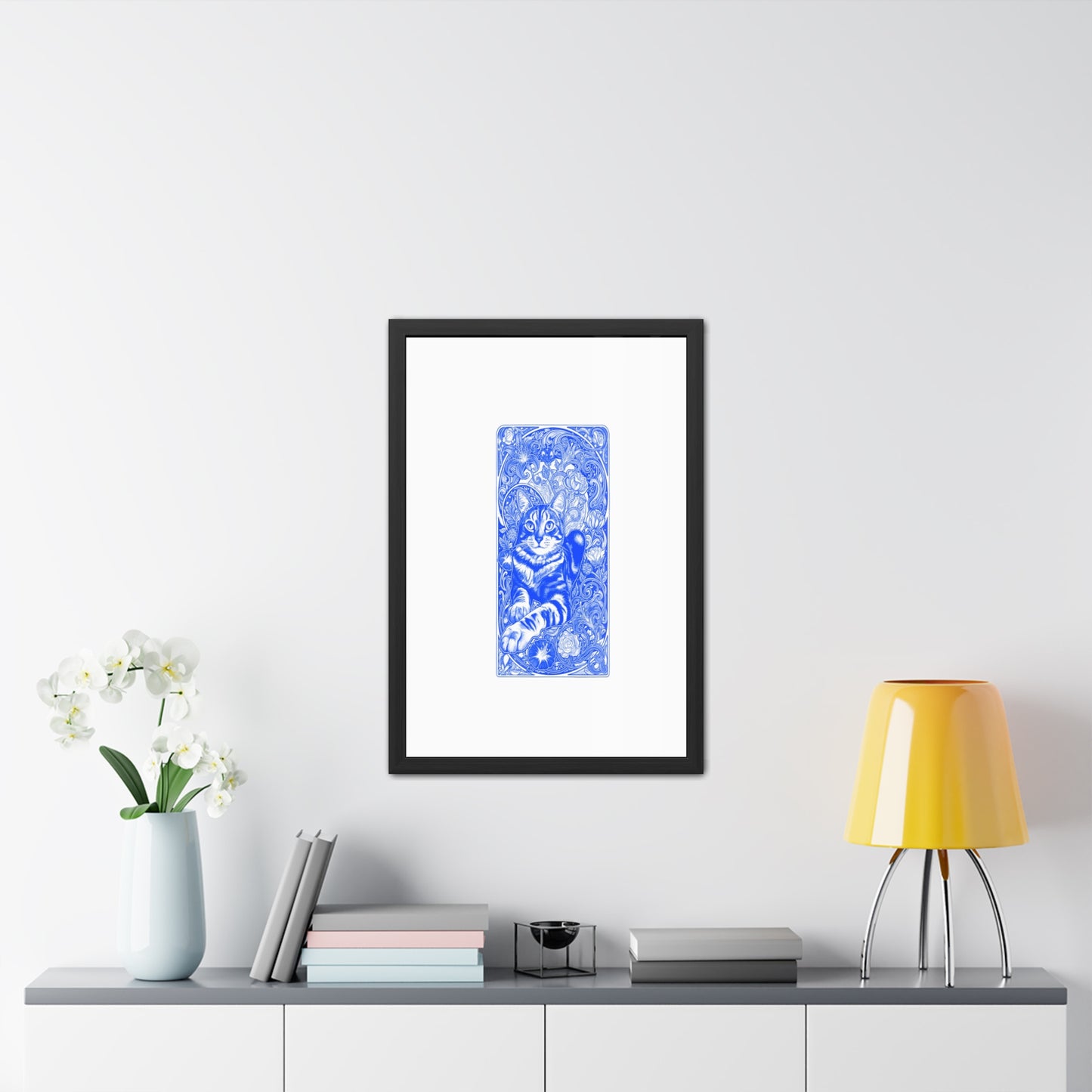 Art Nouveaux Cat Framed Posters