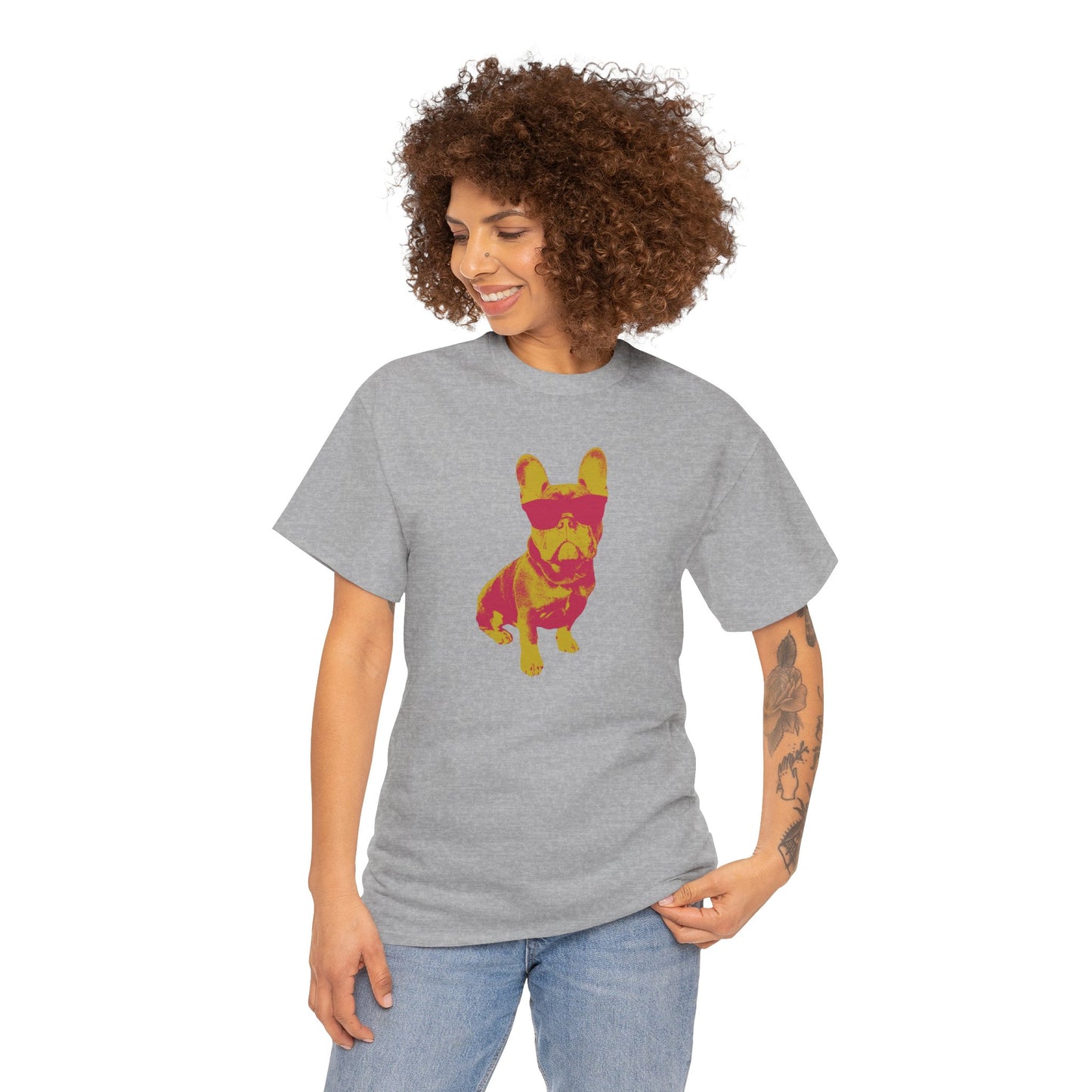 French Buldog Unisex Heavy Cotton Tee