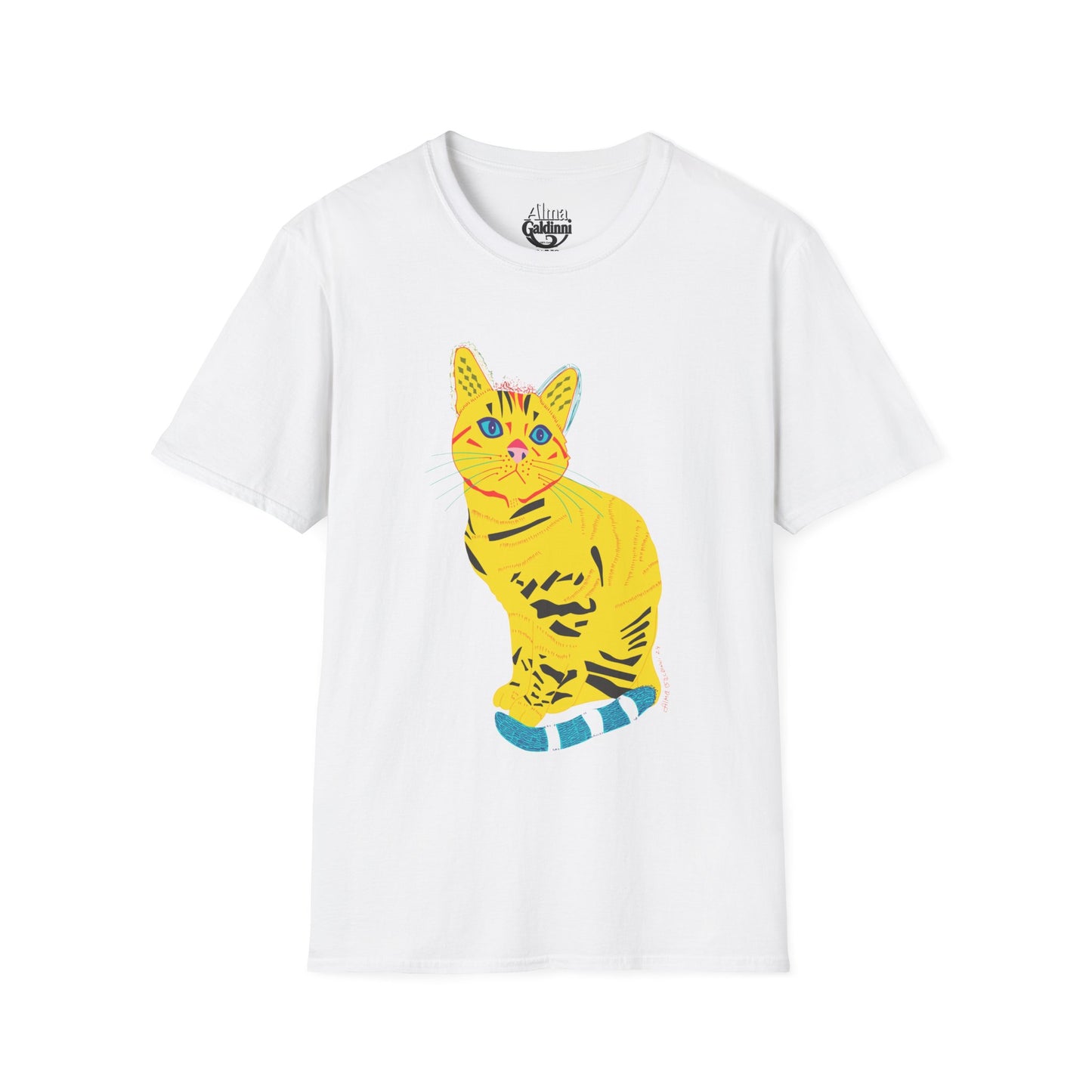 Yellow Cat Unisex Softstyle T-Shirt