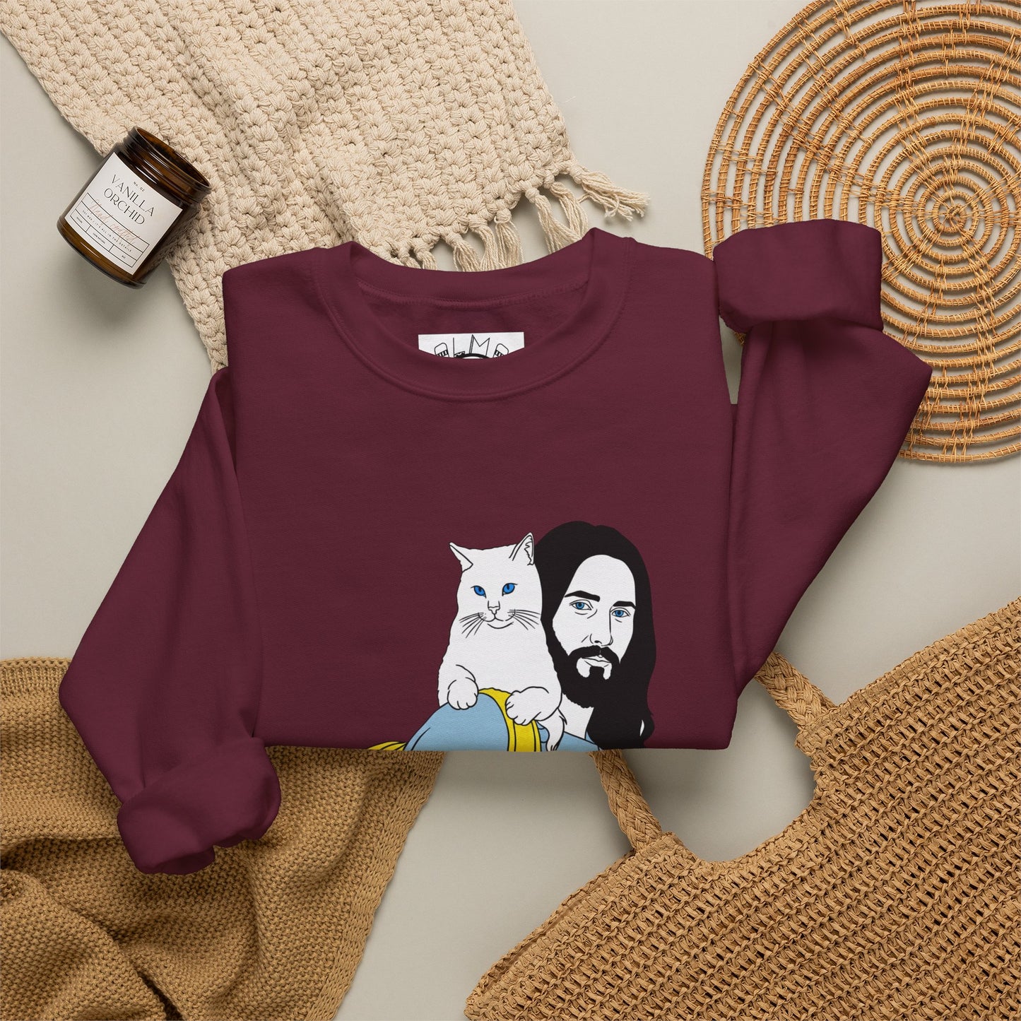 Jeus and cat Unisex Heavy Blend™ Crewneck Sweatshirt