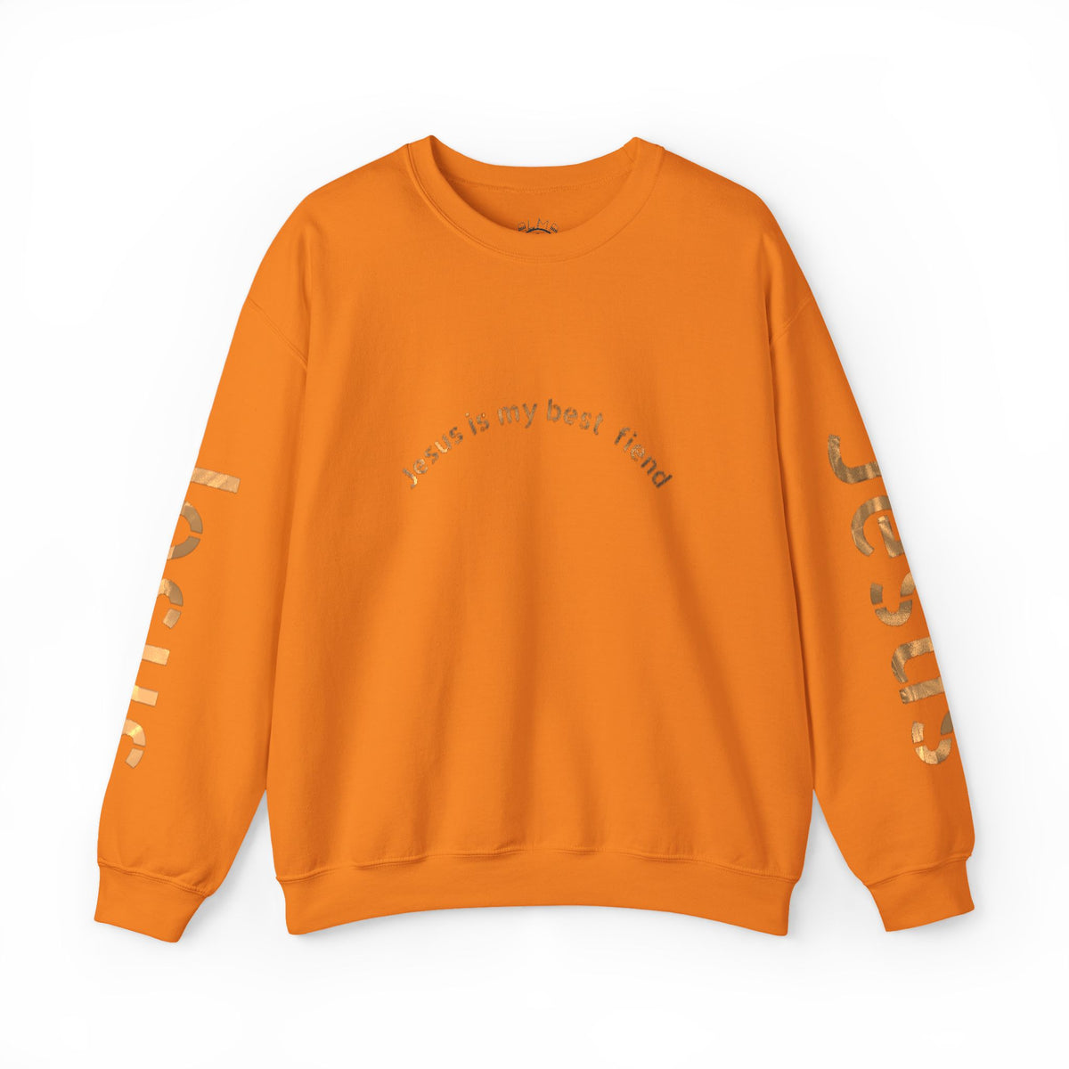 Jesus Gold Script Crewneck Sweatshirt
