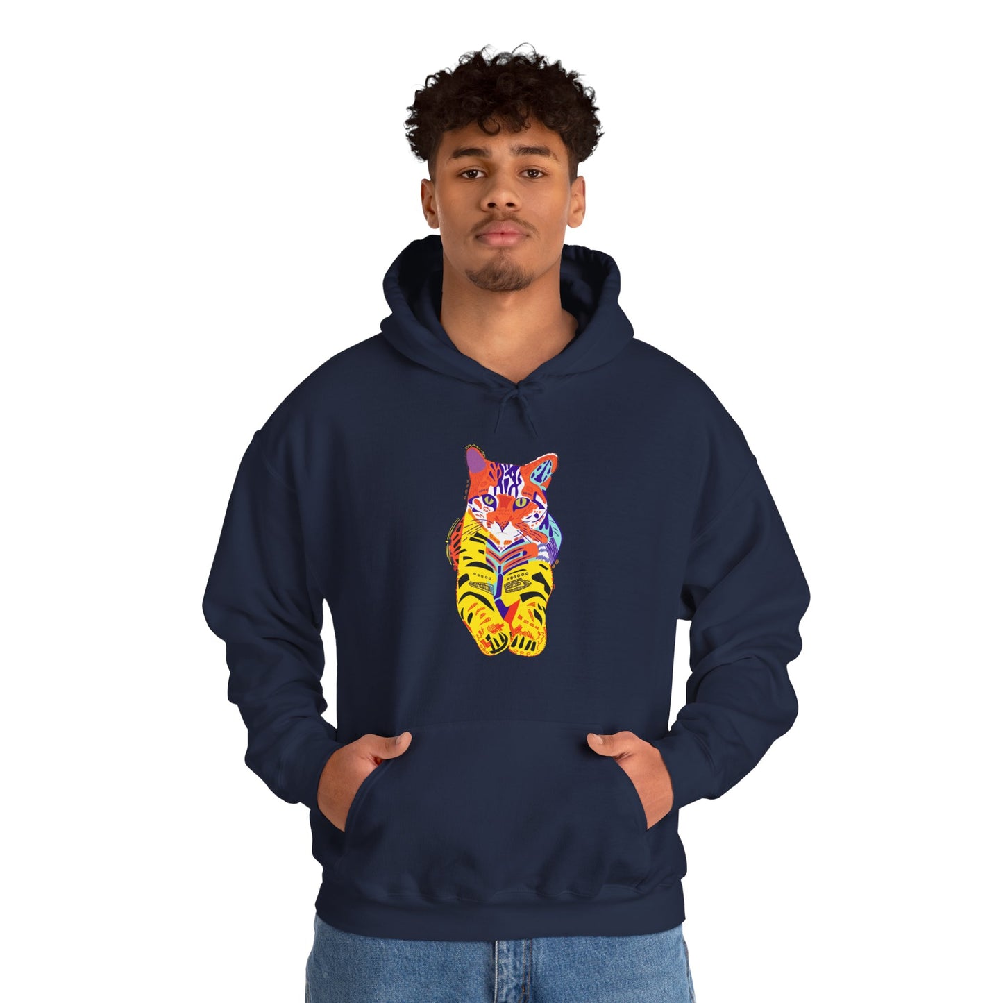 Tiger Cat Unisex Heavy Blend™ Hooded Sweatshirt