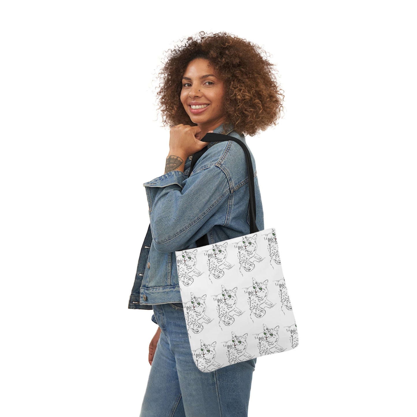 Abstract Cat tote bag