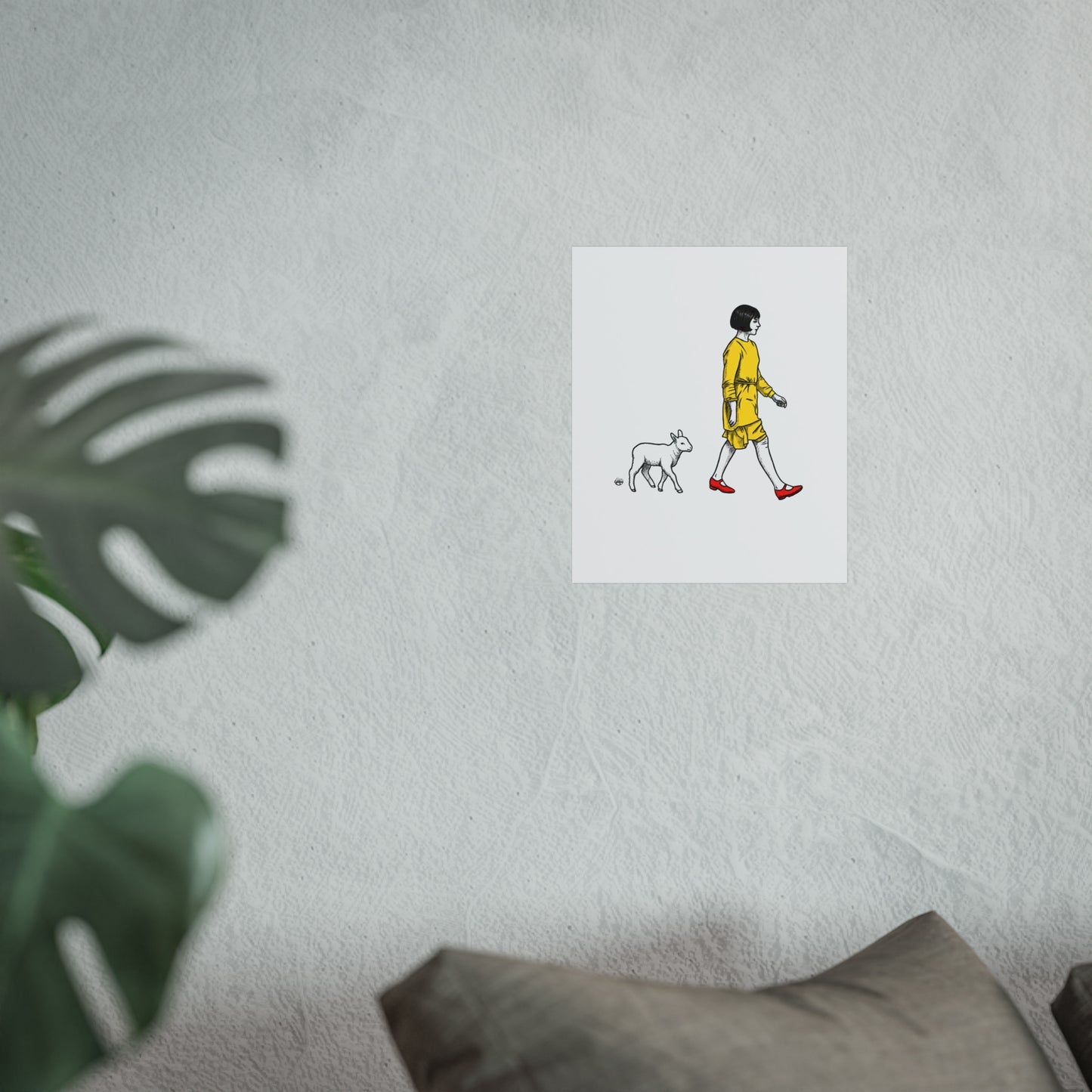 Violet and the lamb Fine Art Posters