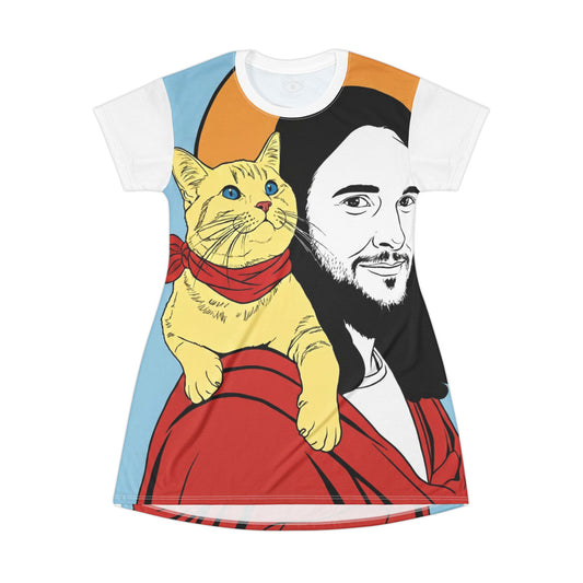 Jesus T-Shirt Dress (AOP)