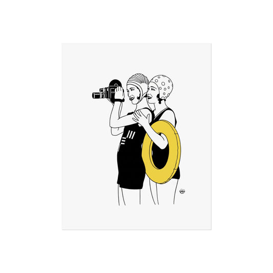 Beach girls Fine Art Posters