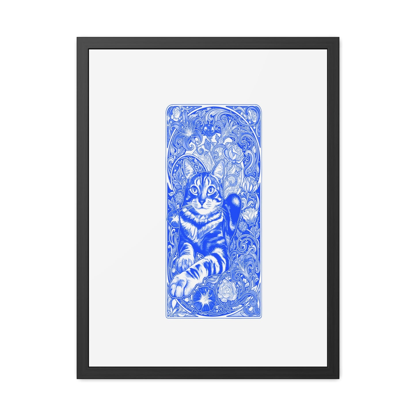 Art Nouveaux Cat Framed Posters