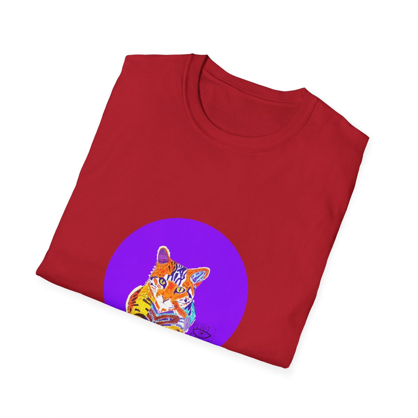 Vibrant Tiger Graphic T-Shirt, Colorful Art Tee for Animal Lovers, Unique Gift for Birthdays and Special Occasions, Unisex Softstyle Tee