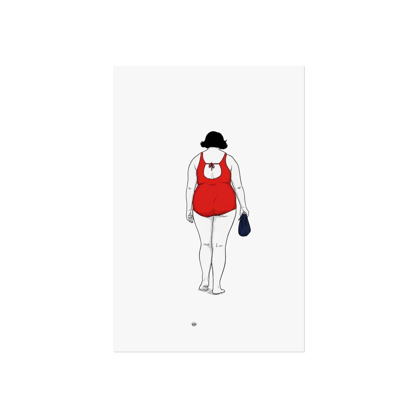 Elegant Swimmer lady Fine Art Posters
