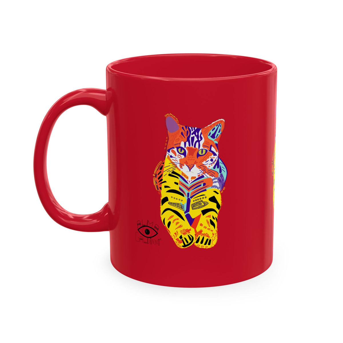 Tiger Cat Traditional Ceramic Mug