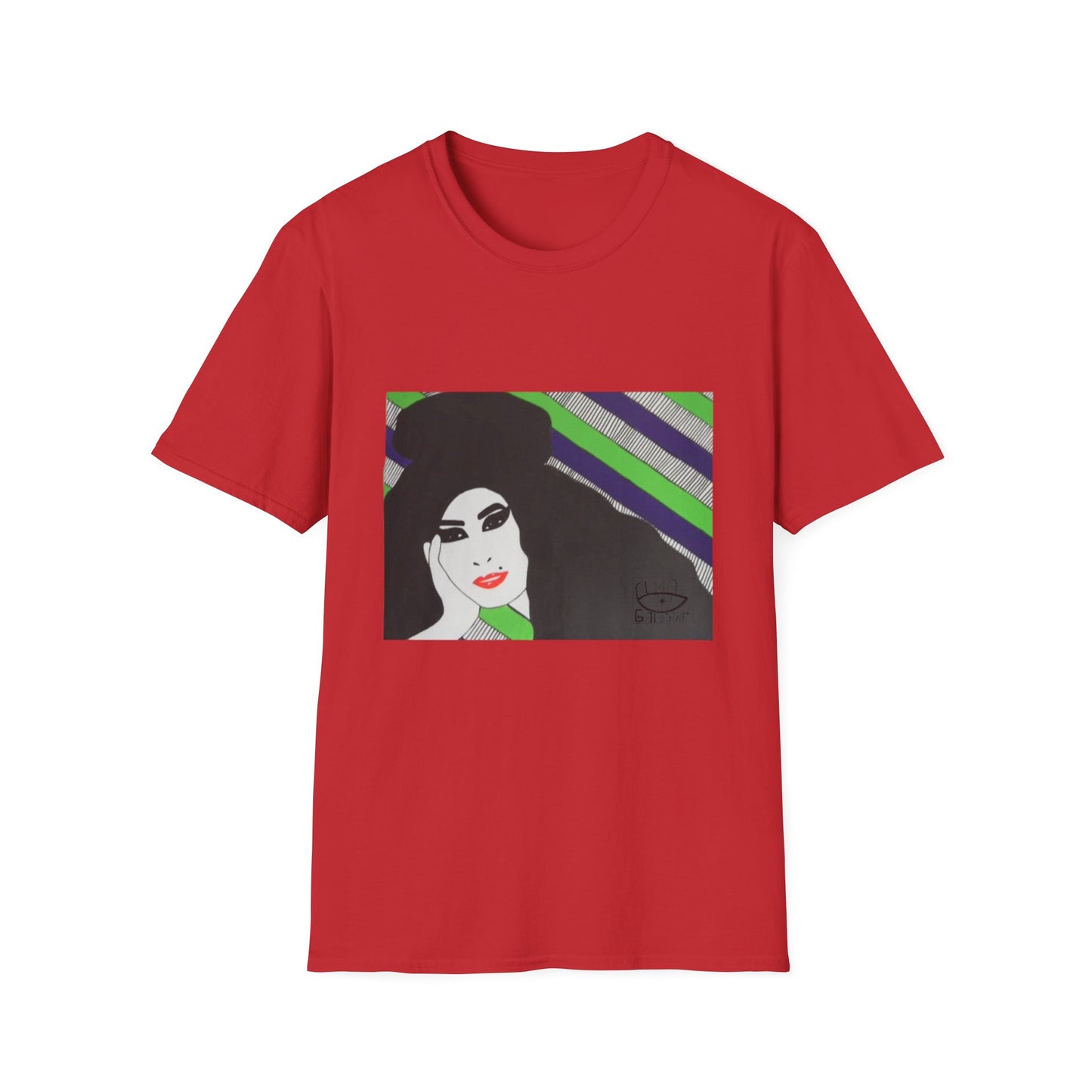 Artistic Amy Portrait T-Shirt, Casual Wear, Unique Gift, Pop Culture Apparel, Unisex Fashion, Everyday Comfort