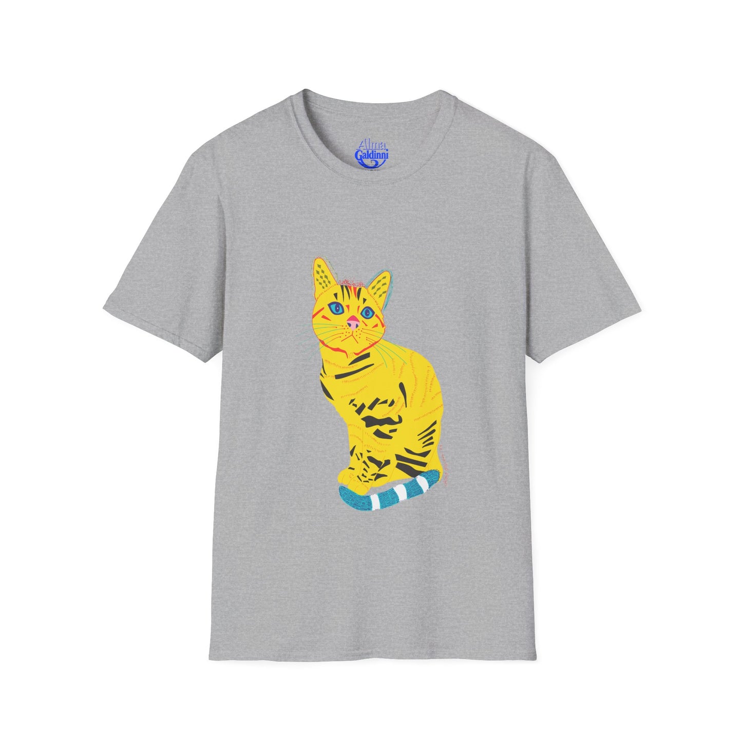 Yellow Cat Unisex Softstyle T-Shirt
