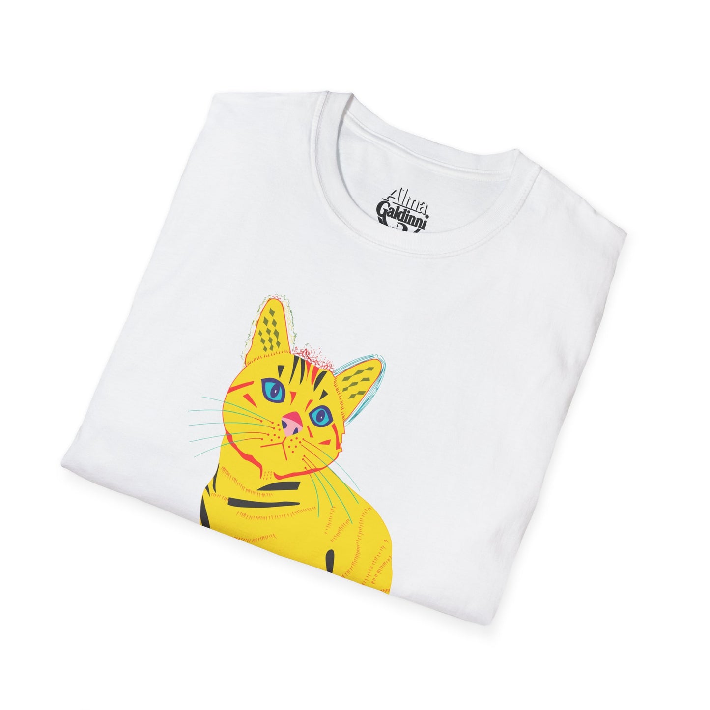 Yellow Cat Unisex Softstyle T-Shirt